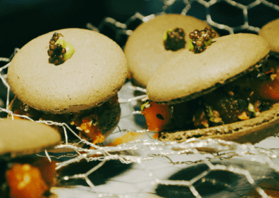 The art of duplicity chef rikku savoury macaron
